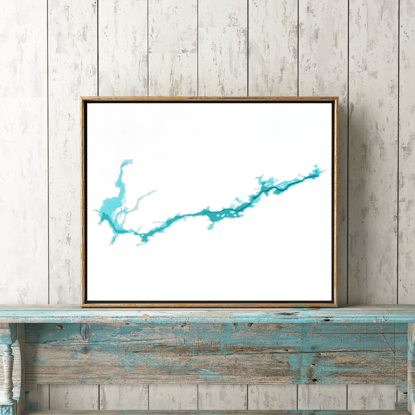 Agnew Lake 8"x10" Papercut Cardtography Map | Wall Art | Poster | Print | Map Art | Wall Decor