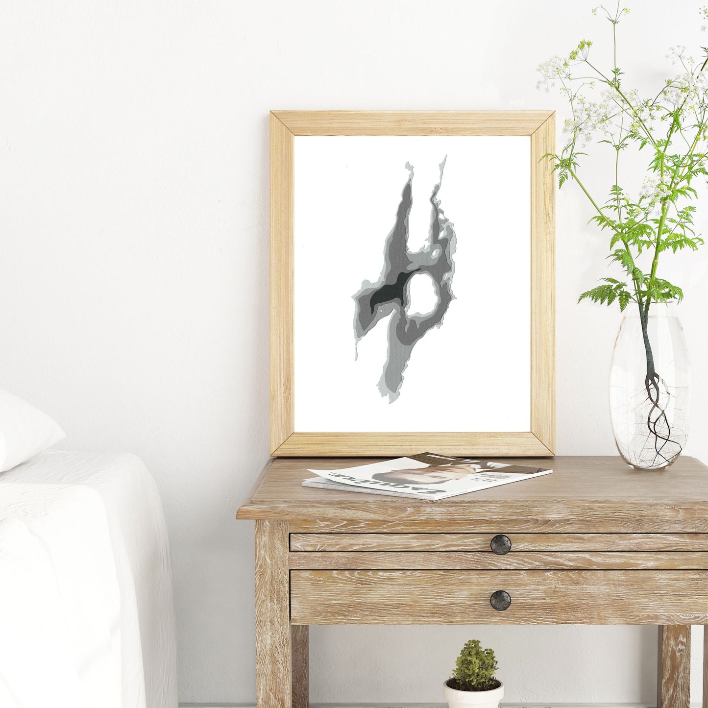 Balsam Lake 8"x10" Papercut Cardtography Map | Wall Art | Poster | Print | Map Art | Wall Decor