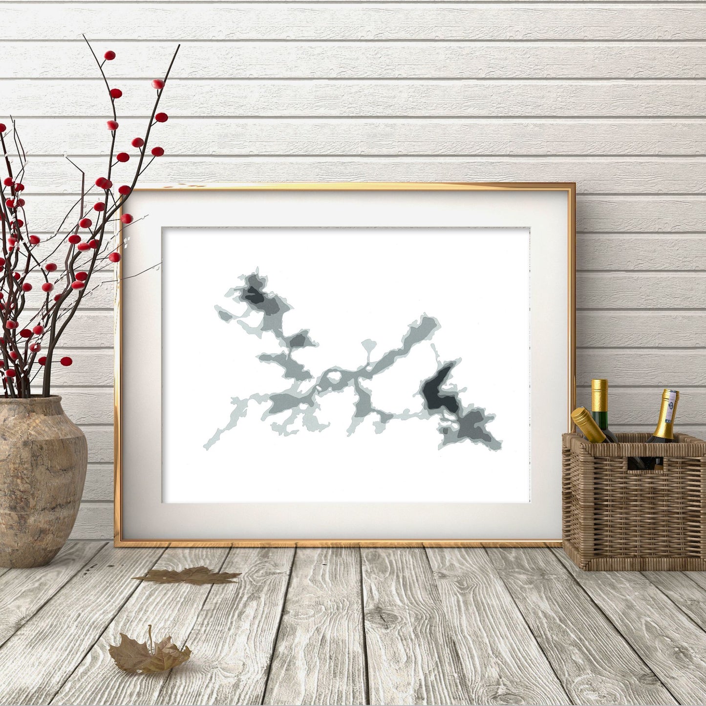 Crane Lake 9"x12" Papercut Cardtography Map | Wall Art | Poster | Print | Map Art | Wall Decor