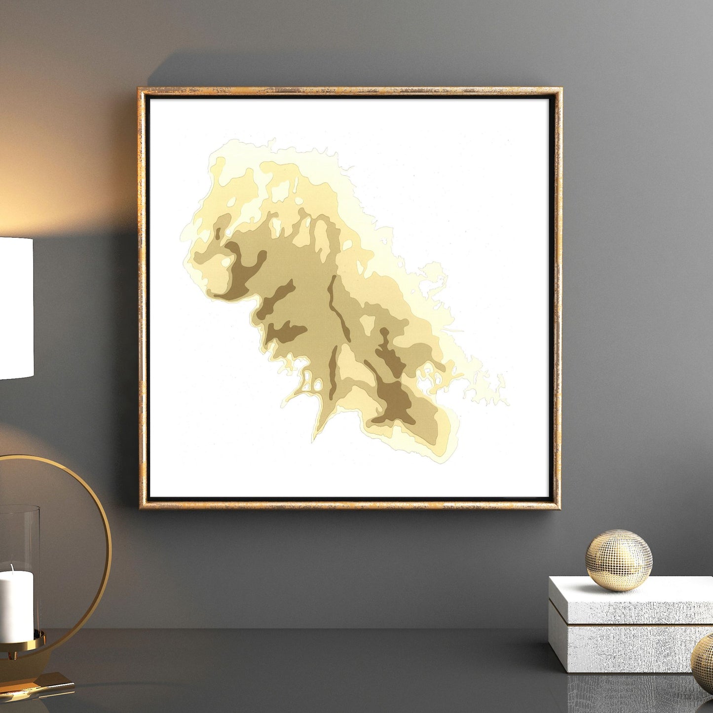 Georgian Bay 12"x12" Papercut Cardtography Map | Wall Art | Poster | Print | Map Art | Wall Decor