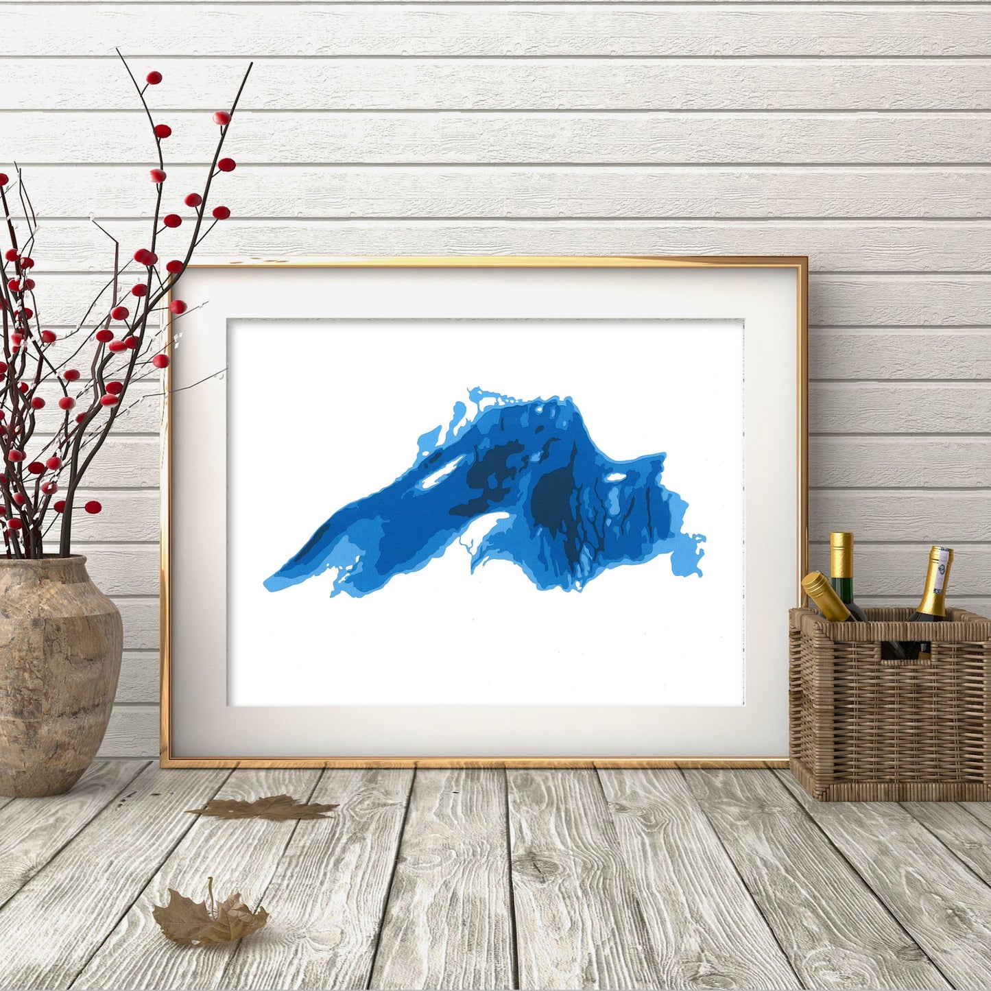 Lake Superior 9"x12" Papercut Cardtography Map | Wall Art | Poster | Print | Map Art | Wall Decor
