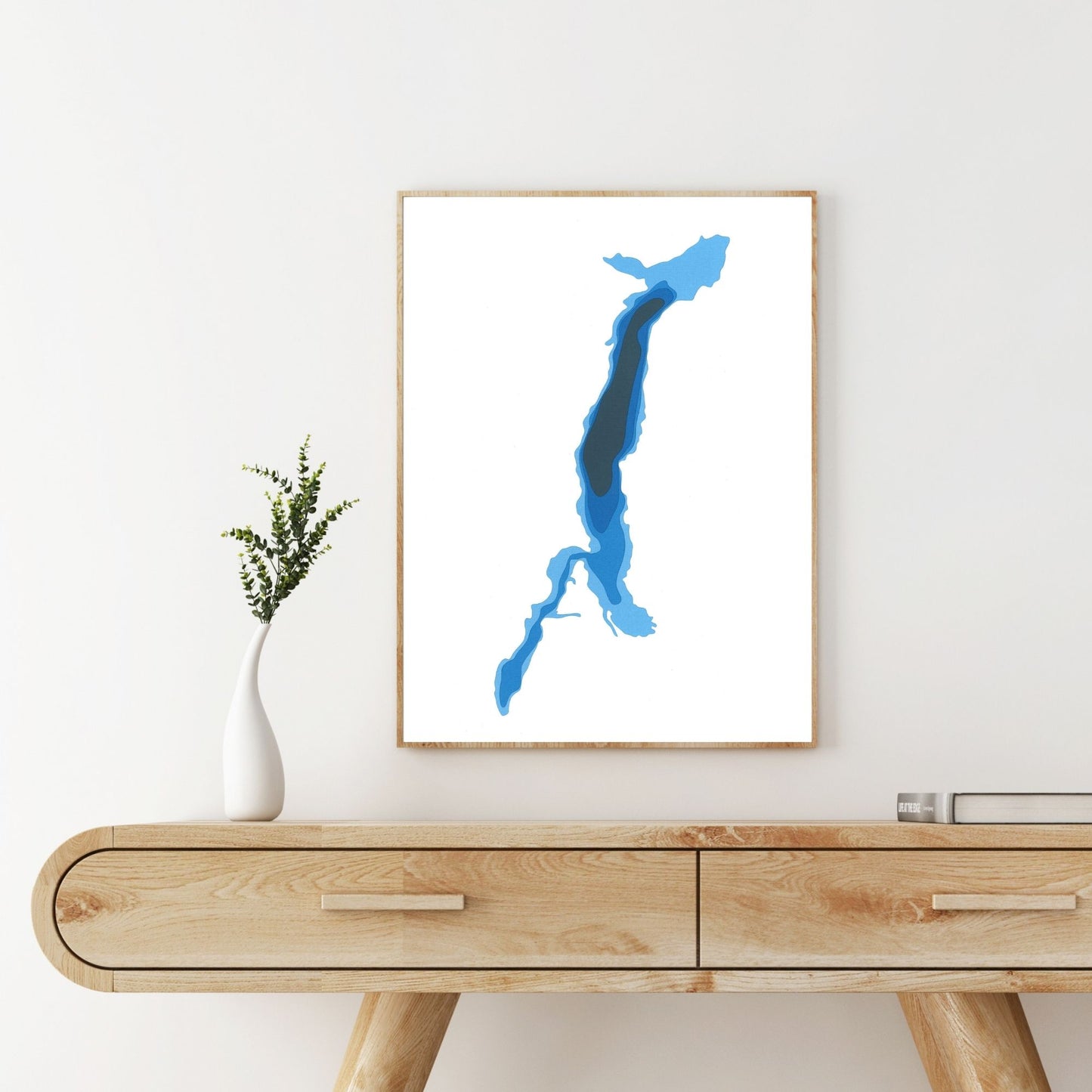 Stave Lake, BC 9"x12" Papercut Cardtography Map | Wall Art | Poster | Print | Map Art | Wall Decor