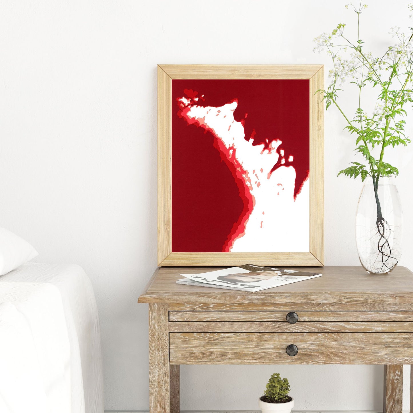 The Bruce Peninsula 8"x10" Papercut Cardtography Map | Wall Art | Poster | Print | Map Art | Wall Decor