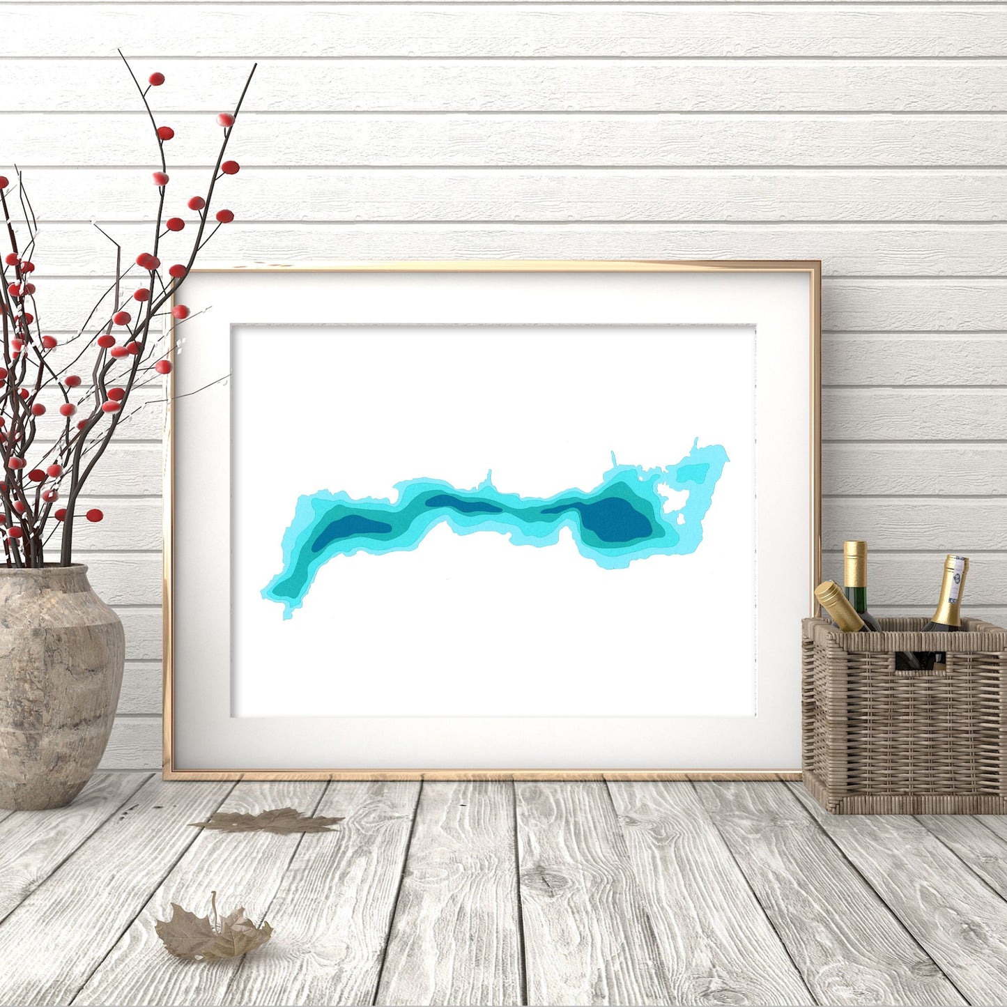 Elliott Lake 9"x12" Papercut Cardtography Map | Wall Art | Poster | Print | Map Art | Wall Decor